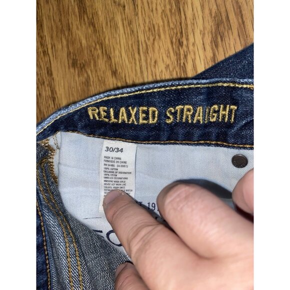 American Eagle Men’s Relaxed Straight Jeans Size 30 X 34 - Picture 4 of 6